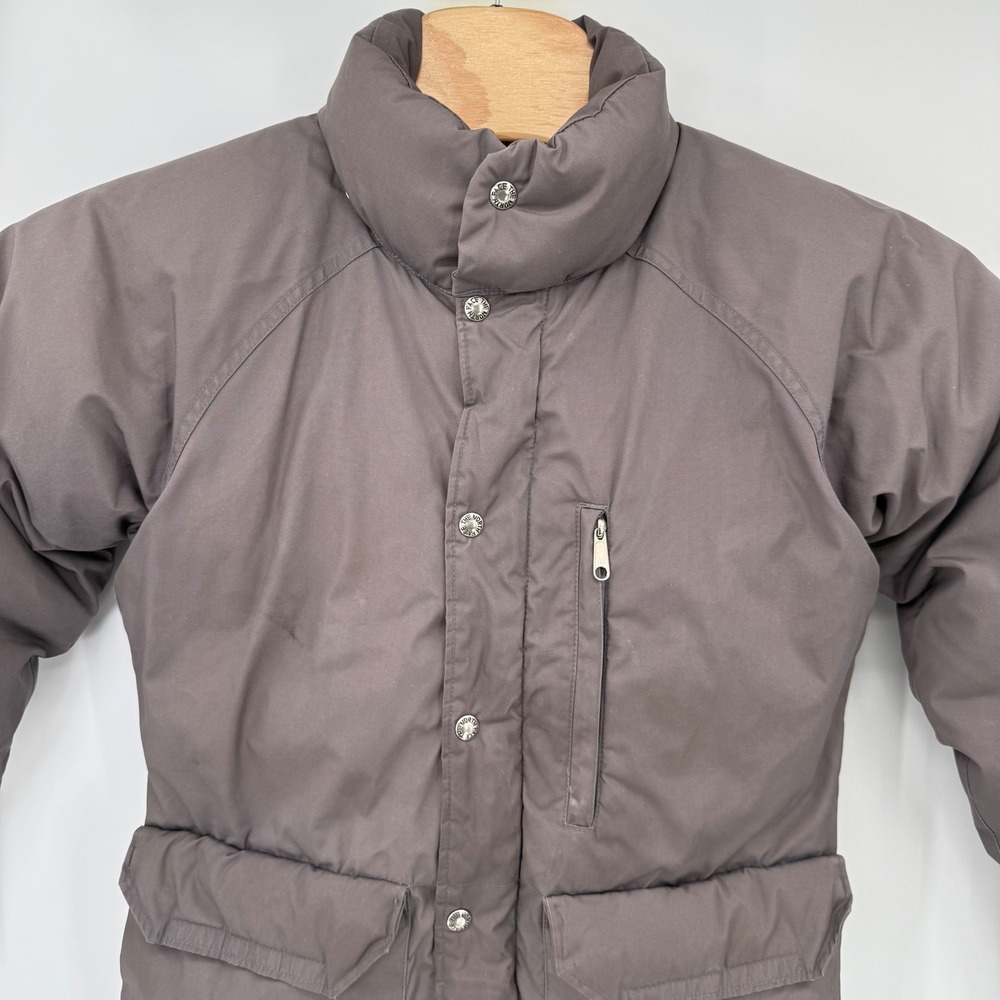 The North Face Puffer Jacket Mens S Brown Vintage No Hood Goose Down USA Made - Picture 8 of 16